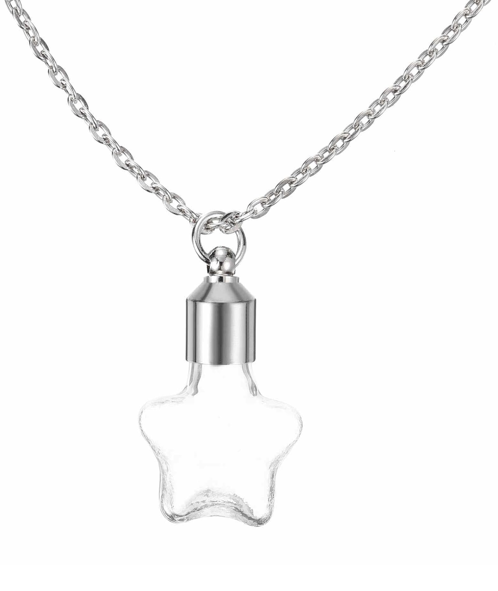 Buy Zbdroxygen Vial Necklace Star Shape, Pendant Locket for Women